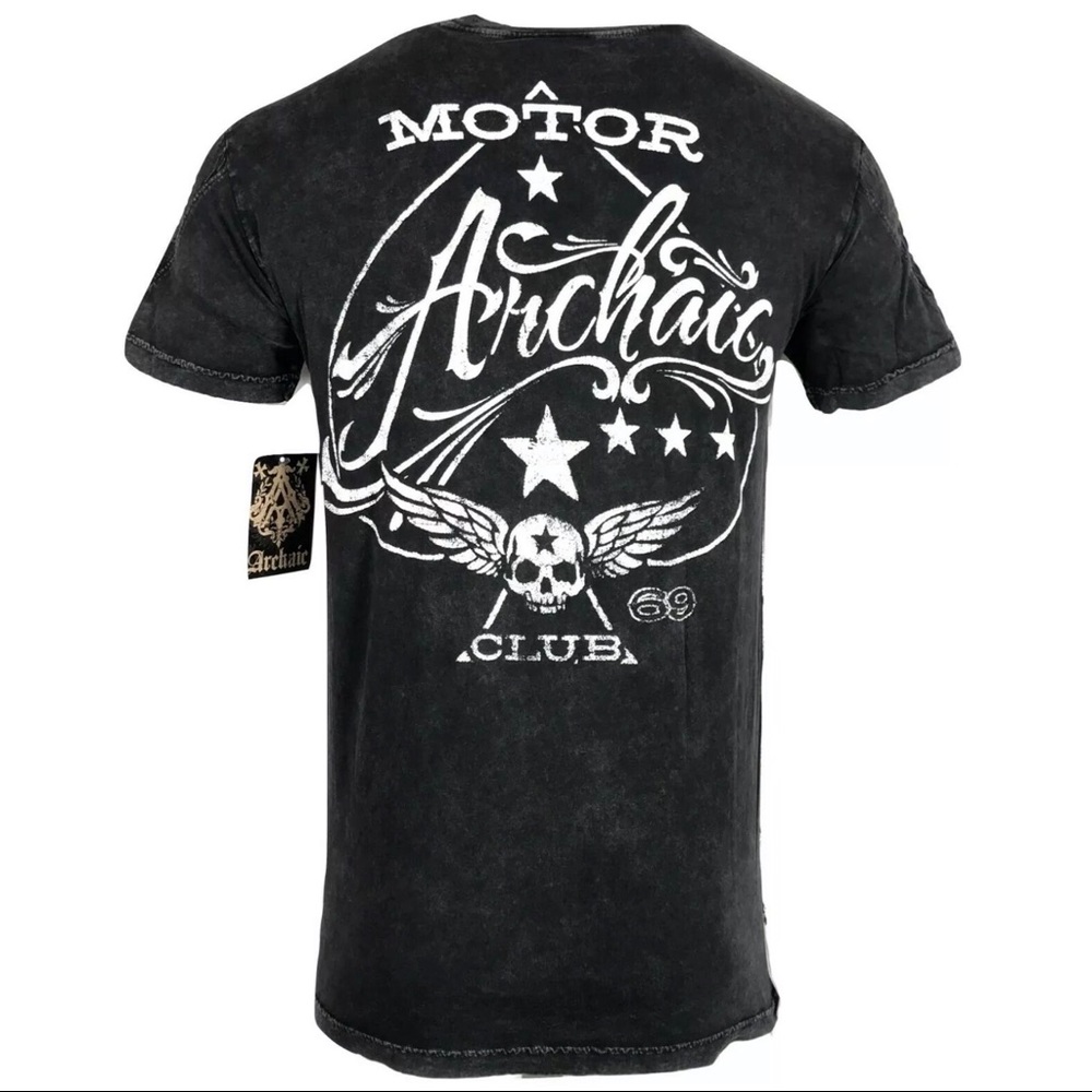 ARCHAIC by AFFLICTION Mens T-Shirt NATION USA FLAG - Picture 4 of 9